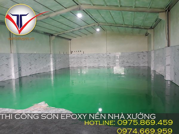 Thi công sơn epoxy nền nhà xưởng